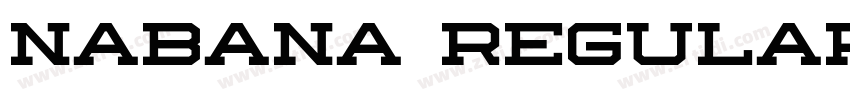 Nabana Regular字体转换